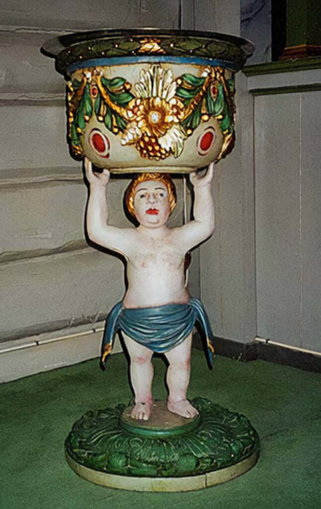 Fluberg Church Baptismal Font